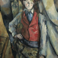 Paul Cézanne - Le garçon au gilet rouge