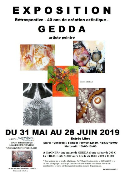Rétrospective GEDDA 1979 - 2019, 40 ans de création art