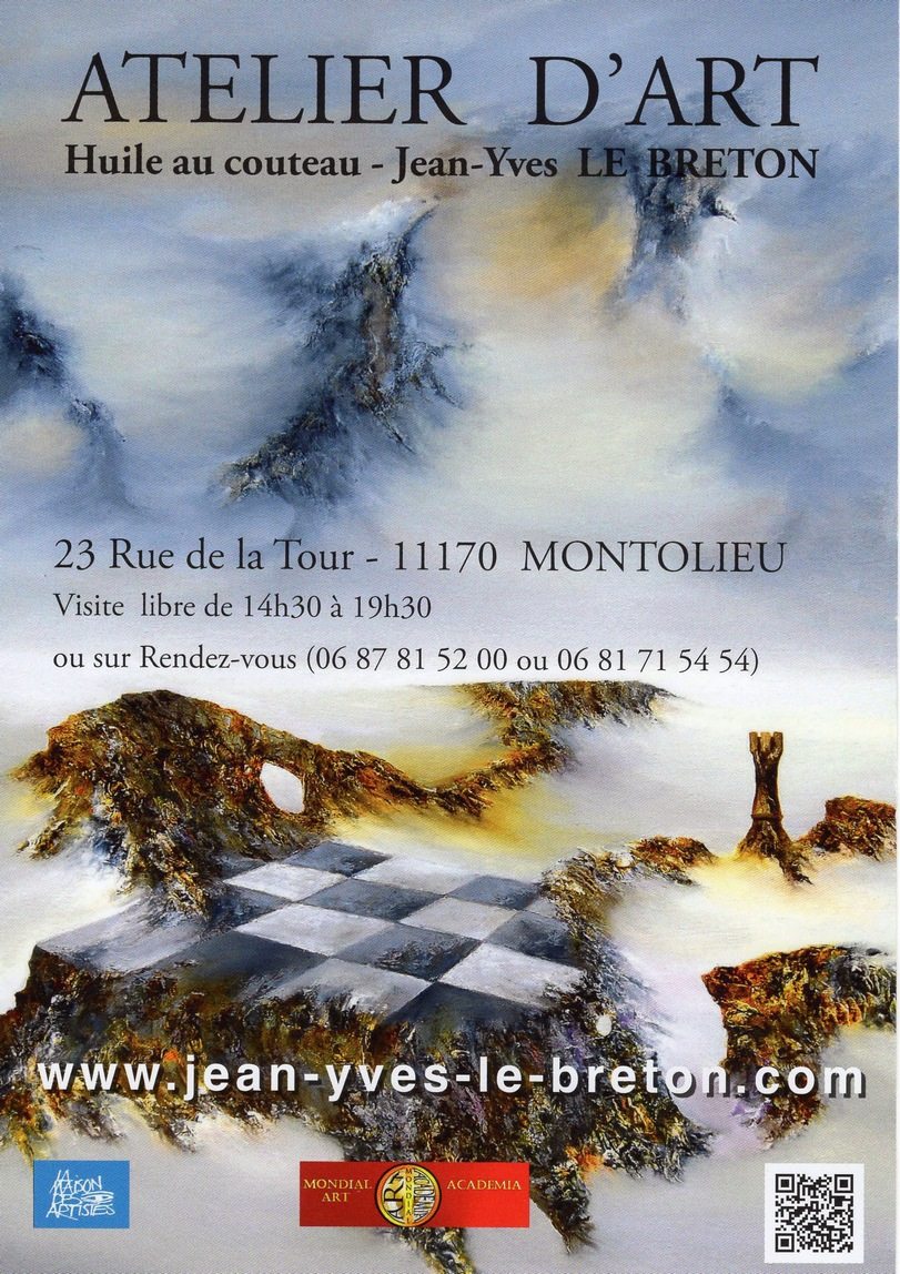 Exposition : Jean-Yves Le Breton - Atelier d' Art - Montolieu (11170)