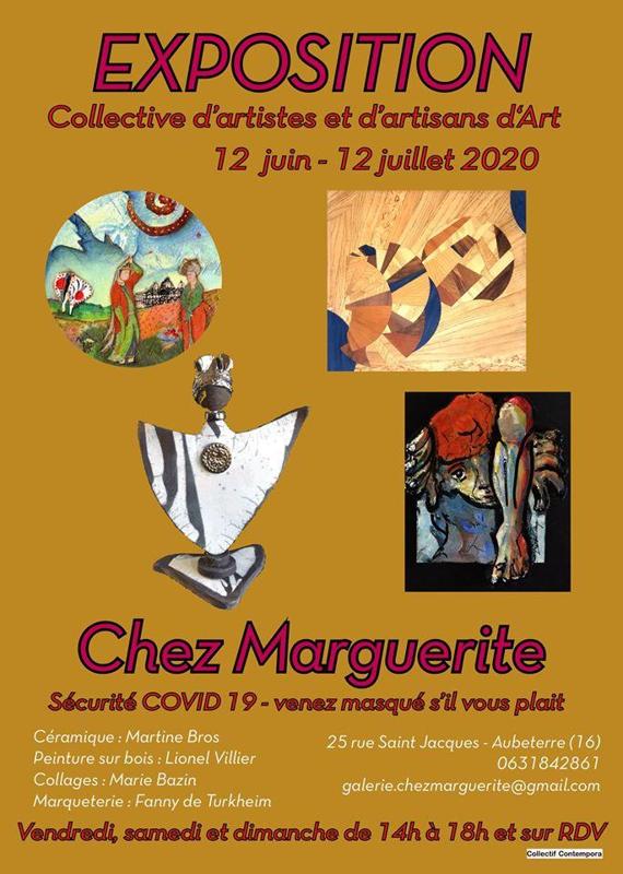 Exposition collective à Aubeterre sur Dronne du 12 juin au 12 juillet 2020