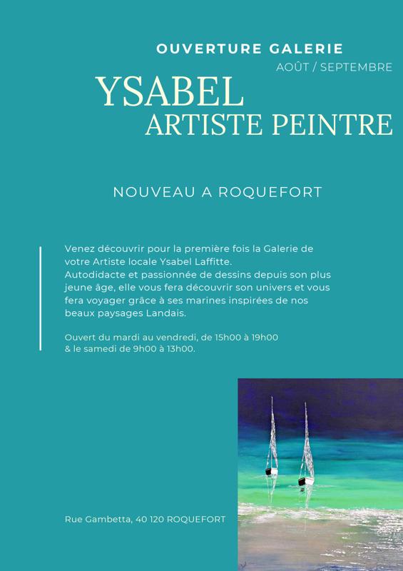 Exposition Ysabel, artiste peintre