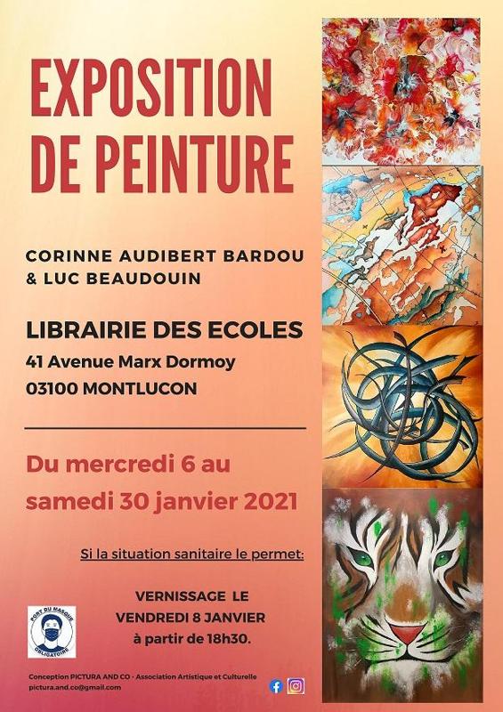 Exposition de peinture Corinne Audibert Bardou & Luc Beaudouin