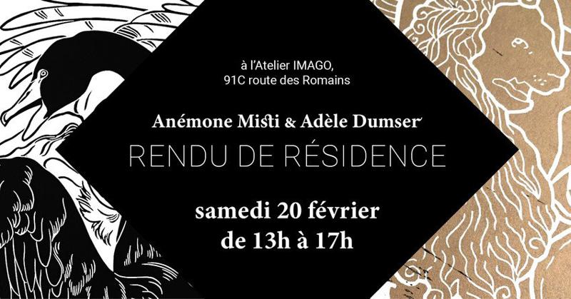 Vernissage des résidences d'Adèle Dumser & Anémone Misti
