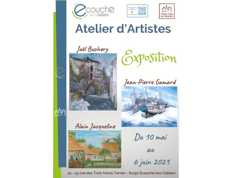 Exposition de Joël Buchery, jean-Pierre Gamard et d’Alain Jacqueline