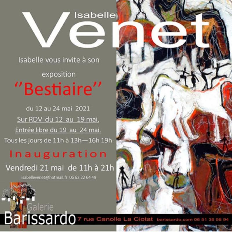 Exposition de Peintures et Sculptures Bestiaire d’Isabelle Venet