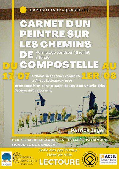 EXPOSITION "CARNETS D'UN PEINTRE SUR LE CHEMIN DE COMPOSTELLE"