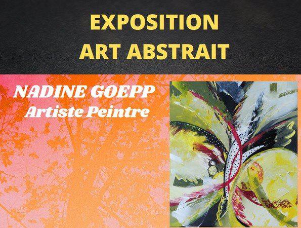 Exposition de peinture: art abstrait par Nadine Goepp