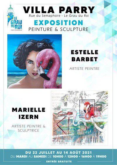 Exposition de peintures et sculptures Estelle Barbet et Marielle Izern