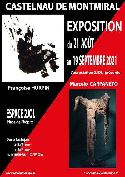 Exposition encres,sculptures