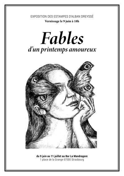 "Fables d’un printemps amoureux" 15 estampes d'Alban Dreyssé
