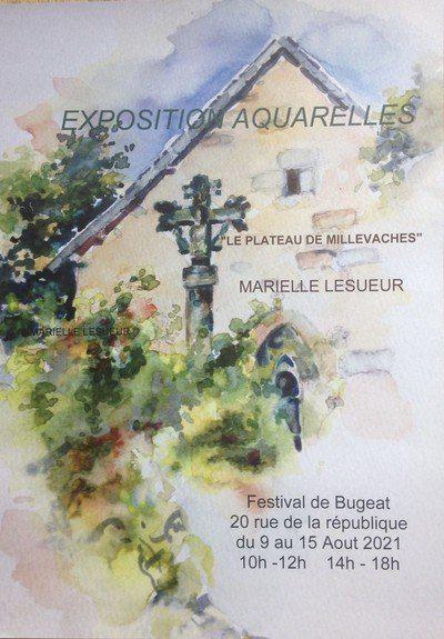 EXPOSITION VENTE AQUARELLES: Le Plateau de Millevaches