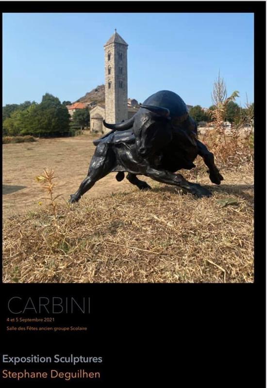 Exposition sculptures de Stéphane Deguilhen - Salle des fêtes - Carbini