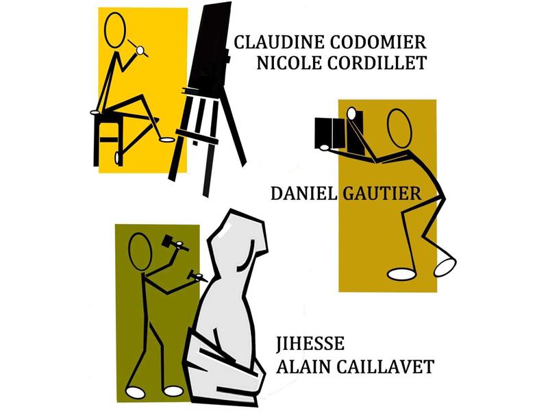 Exposition de peinture, sculpture et photographie – Alain Caillavet, Nicole Cordillet, Claudine Codomier, Daniel Gautier, Jihesse