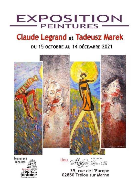 Exposition de peintures : Claude Legrand & Tadeusz Marek