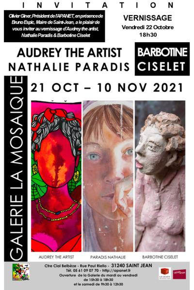 Audrey The Artist, Nathalie Paradis, Barbotine Ciselet