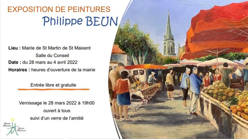 Exposition de peintures - Philippe BEUN