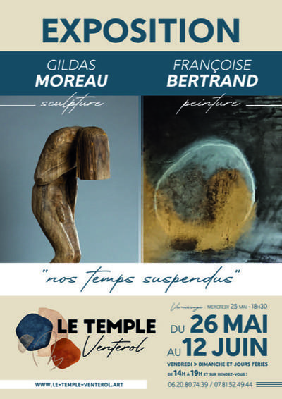 Expo Françoise Bertrand (peinture) & Gildas Moreau (sculpture)