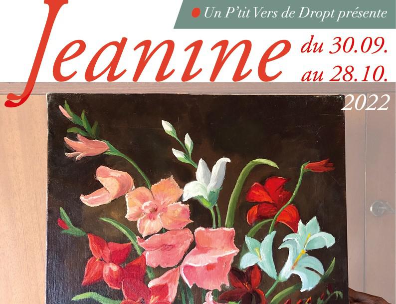 Exposition peinture Jeanine Vejrich au local Un P'tit Vers de Dropt