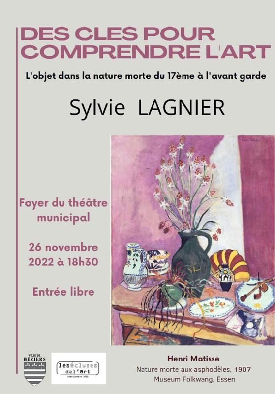 CONFERENCE DE SYLVIE LAGNIER - DES CLES POUR COMPRENDRE L'ART
