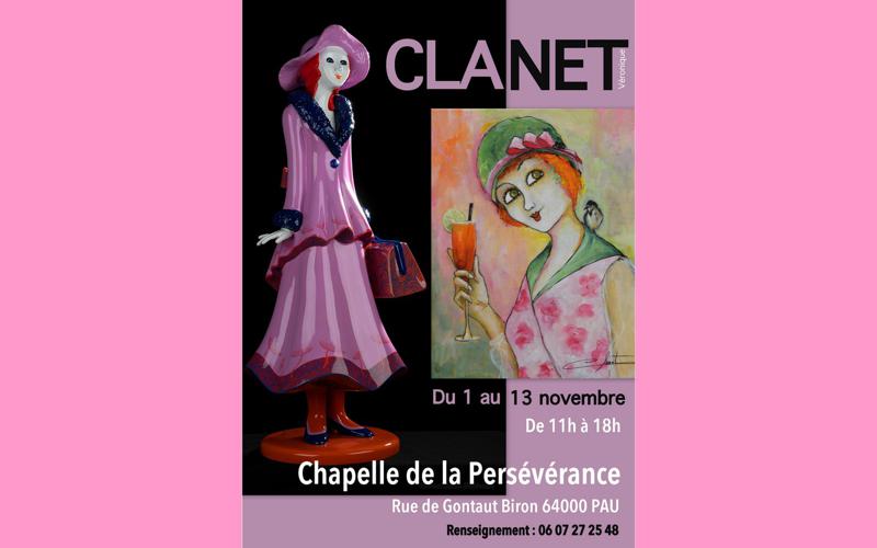Exposition de Clanet Véronique: artiste peintre et sculpteur