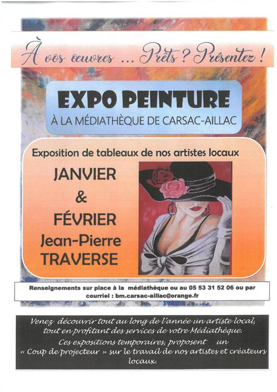 Expo peinture de Jean-Pierre Traverse