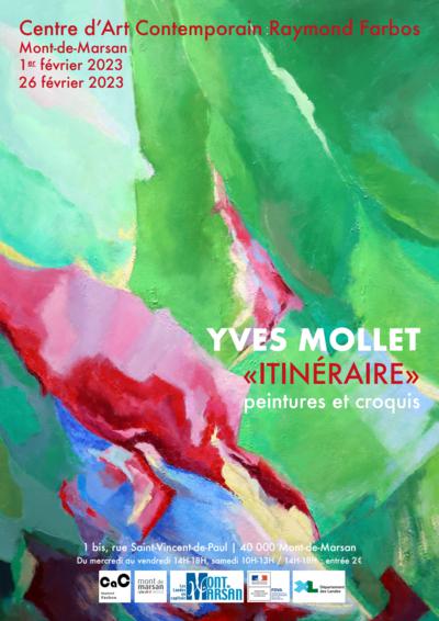 Exposition Yves Mollet, « Itinéraire », peintures et croquis