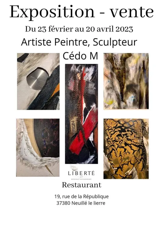 Exposition-Vente de l’artiste Cedo m, au restaurant Liberté