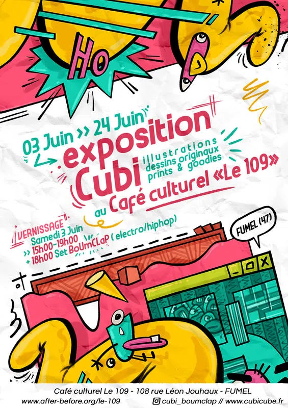 Café le 109 : Exposition Cubi