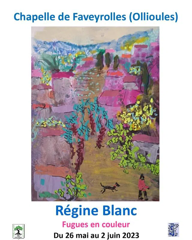 Exposition "Fugues en couleur" de Régine Blanc, artiste peintre