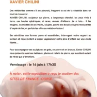 Exposition : Xavier Chilini - Galerie Archipel / Citadelle Miollis - Aiacciu