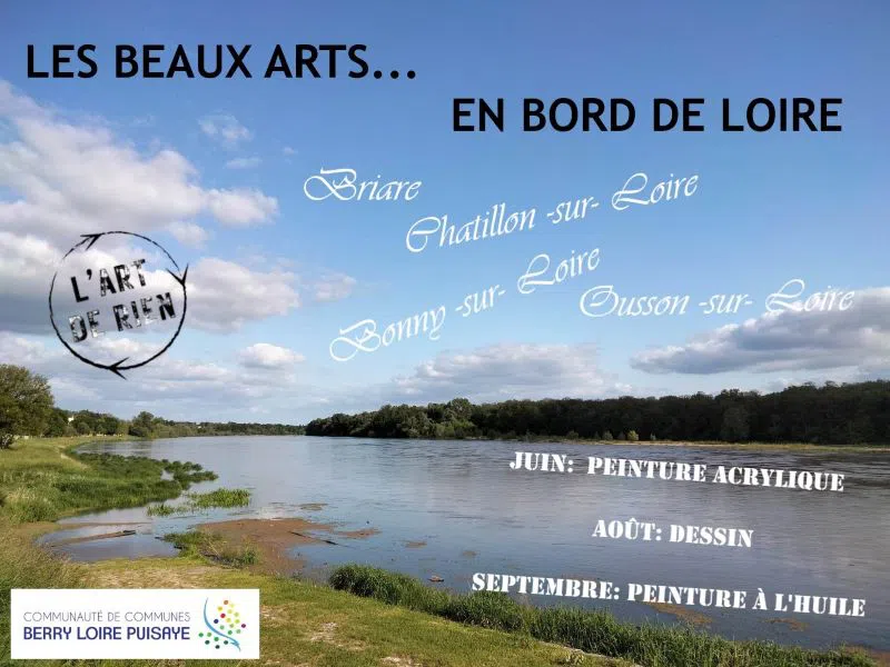 Les beaux Arts en bord de Loire : ateliers en plein air itinérants