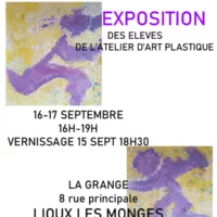 EXPOSITION DES ELEVES DE L’ATELIER D’ART PLASTIQUE