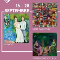 Exposition : Dominique Villain, Michèle Van Goethem, Nina Sainzelle