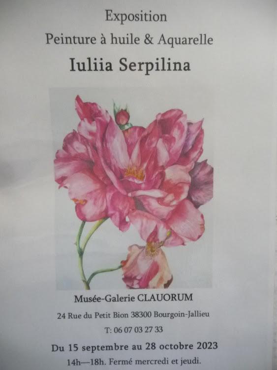 Exposition de peintures et aquarelles de Iuliia Serpilina, artiste peintre