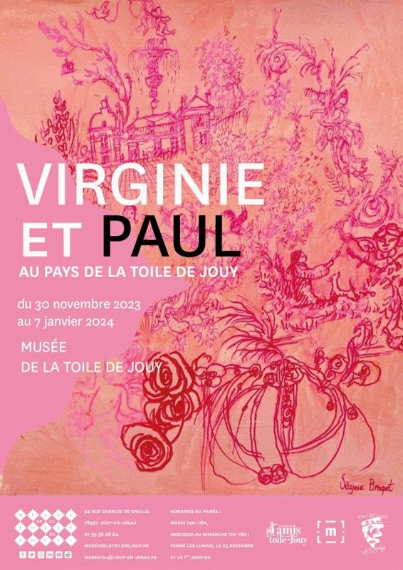 HOUSSE SELLE DE VELO PAUL ET VIRGNINIE BLEU - Musée de la Toile de Jouy