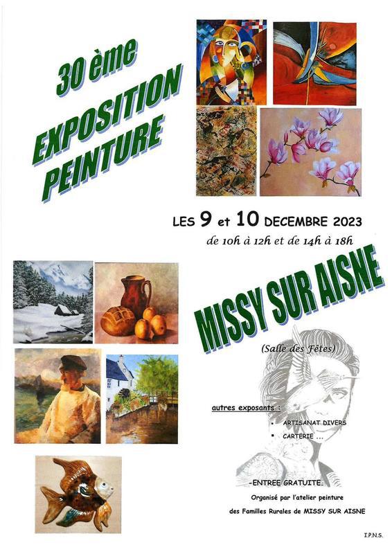 30ème Exposition peinture à Missy-sur-Aisne