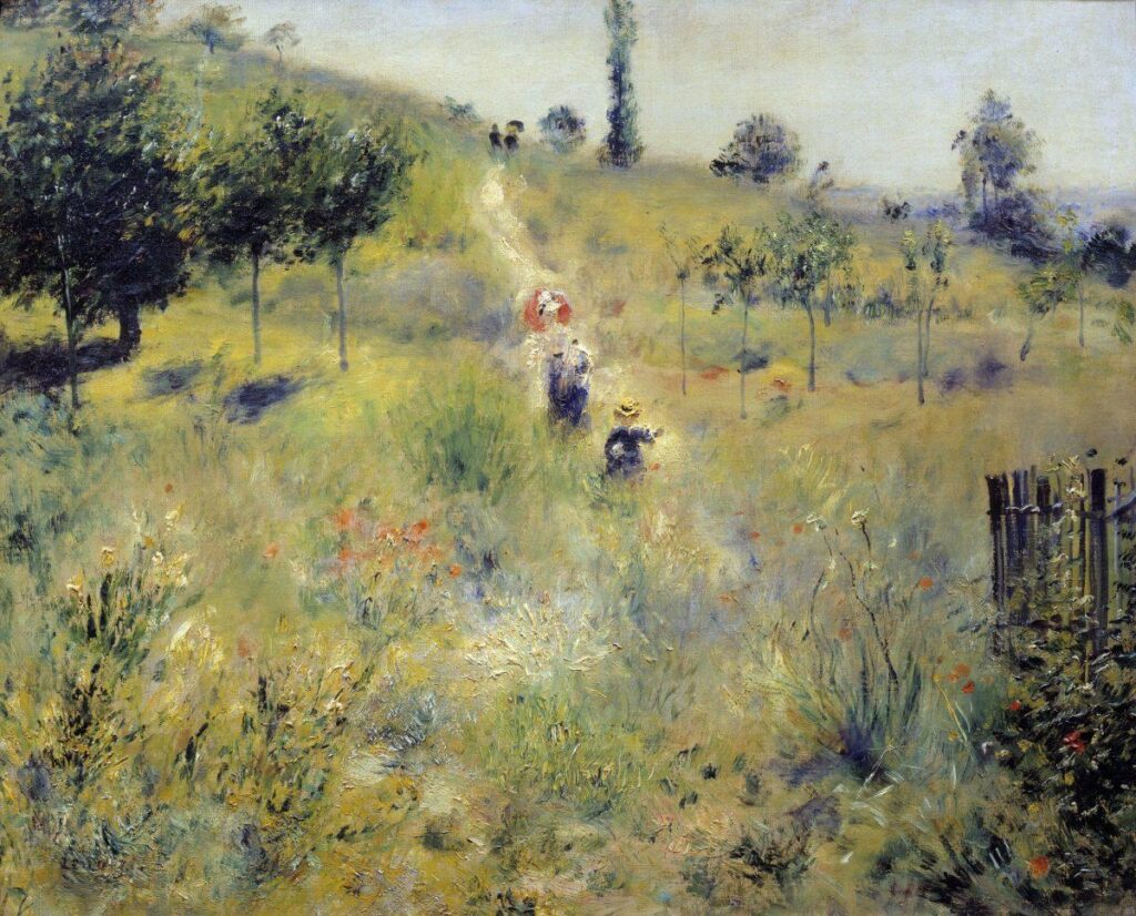 Chemin-montant-dans-les-hautes-herbes-Renoir