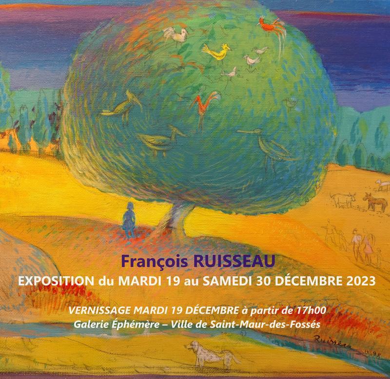 Exposition de peintures de François Ruisseau