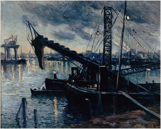maximilien-luce-la-drague-a-rotterdam