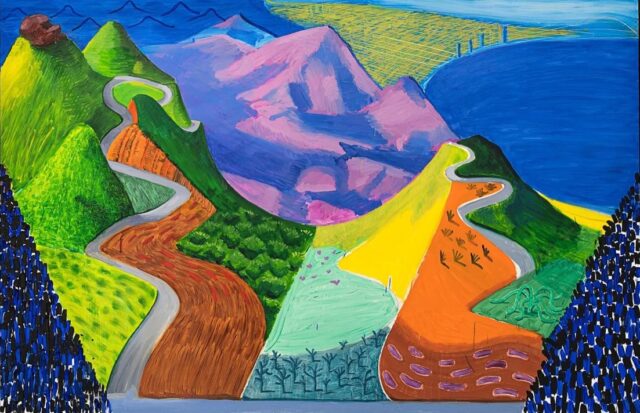 Pacific Coast Highway and Santa Monica - David Hockney - 1990