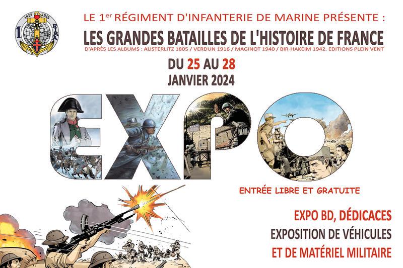 Exposition Bd et dédicaces « les grandes batailles de l’Histoire de France »