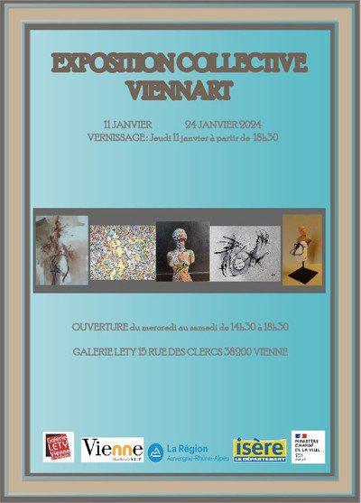 Exposition Collective des Artistes de Viennart à la Galerie