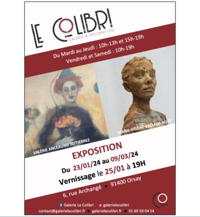 Exposition au Colibri, Galerie d'art à Orsay