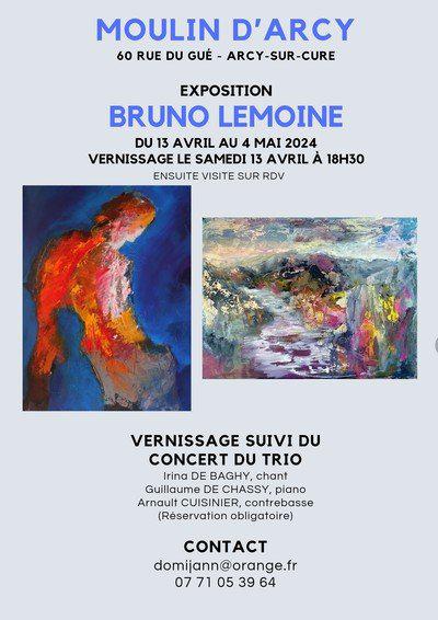 Exposition oeuvres de l'artiste peintre BRUNO LEMOINE