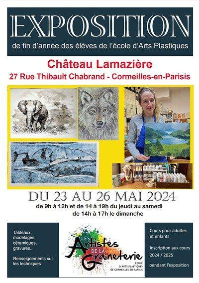 exposition des oeuvres des élèves de l'école d'art plastique