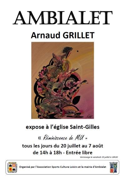 Exposition Arnaud Grillet à l’église Saint-Gilles