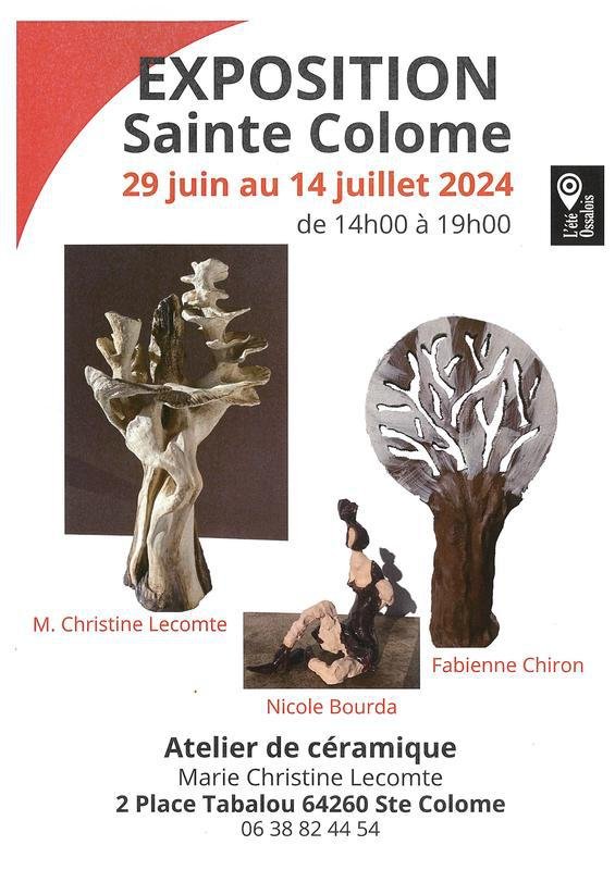 Exposition : sculptures en céramique de Marie-Christine Lecomte, Nicole Bourda, Fabienne Chiron
