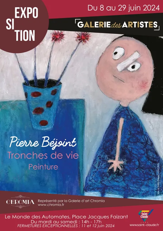 Ville de Saint-Claude – Exposition juin 2024 : Pierre Béjoint – Peinture