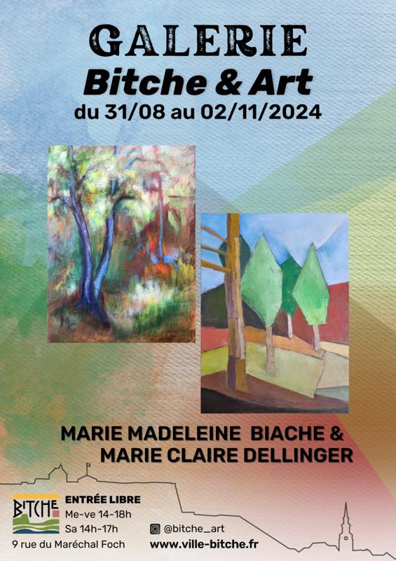 EXPOSITION MARIE CLAIRE DELLINGER ET MARIE MADELEINE BIACHE