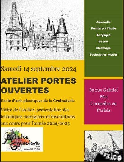 Atelier portes ouvertes des artistes de la Graineterie